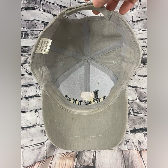 I love Jesus Christian Tan Hook & Loop Back Strap Size Adjustable Baseball Hat - Picture 3 of 7